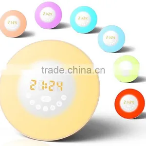 Multifunctional Alarm Clock 7 Colors & FM Radio thumbnail-1