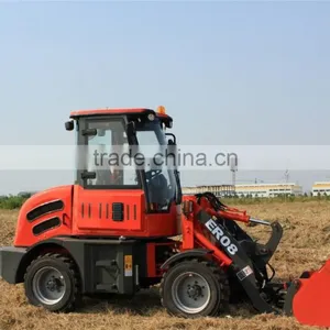 Everun ER08 Hydraulic Small Wheel Loader With Snow Blade and Overseas Service thumbnail-2
