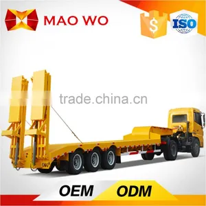 Factory Price 40T Heavy Duty Low Bed Car Carrier Truck Trailer thumbnail-5
