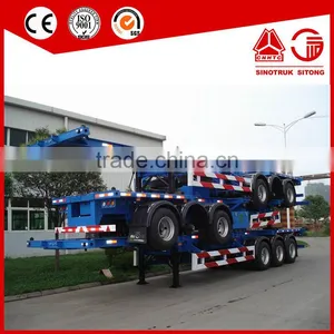 2 Axle 8 Twist Locks 20ft Container Trailer thumbnail-3