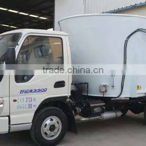 4x4 Wheeled Small Feed Mixer Truck/good Quality Mixer Feeder Truck for Sale thumbnail-2
