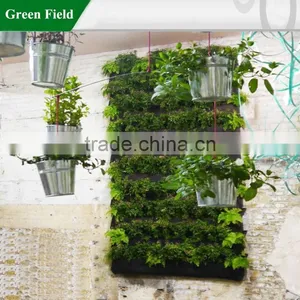 Green Field Vertical Garden Pocket Planter, Outdoor Flower Bag thumbnail-1