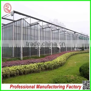 China Polycarbonate Board Commercial Greenhouses With Aluminium Profiles thumbnail-2