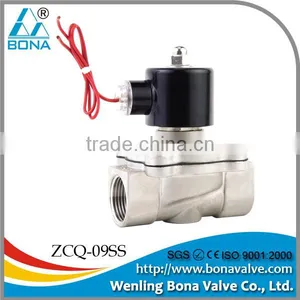 Stainless Steel Acid-resisting Direct Action Solenoid Valve ZCQ-09SS thumbnail-1