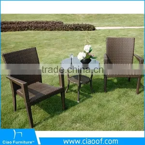 Synthetic Rattan 2 Seater Coffee Shop Cafe Rattan Furniture Wholesale thumbnail-2
