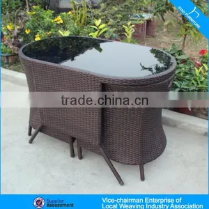 Leisure Rattan Furniture Cafe Table Chair Set Coffee Table Chair CF1245 thumbnail-3