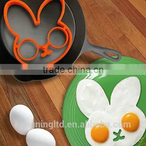 Silicone Pancake Egg Ring Mold Shaper Penguin Pumpkin Rabbit Owl Sunshine Custom Styles OEM ODM thumbnail-2