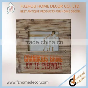 2017 Top Selling Antique Wooden Picture Photo Frame With Silk Screen Printing for Decoration thumbnail-1