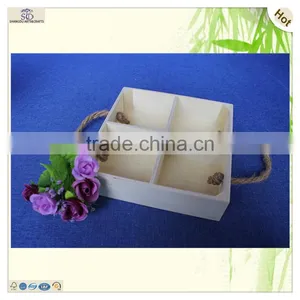 Hotel Restaurant Unfinished Mini Euro Square Wooden Pallet Tray thumbnail-5