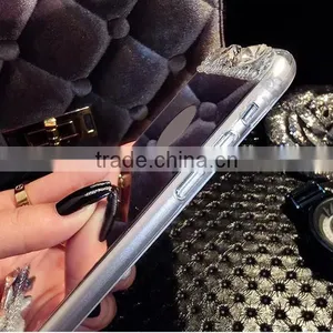 Cell Phone Case With Mirror,TPU Mirror Diamond Phone Case for IPhone 6S 6Plus thumbnail-4