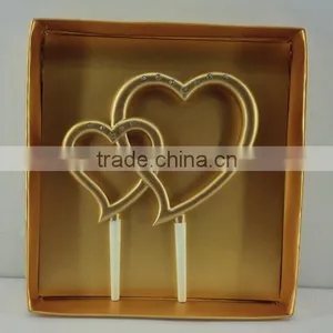 Resin Wedding Heart Cake Topper thumbnail-1
