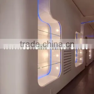 High Quality Seamless Built Corian Wall thumbnail-1