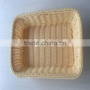 Handmade Cheap Weaving PP Plastic Bread Basket thumbnail-3