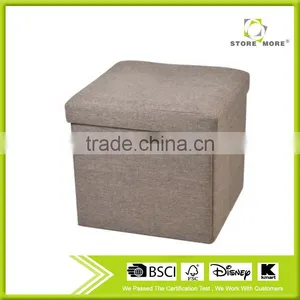 Stain Resistant Storage Stool With Removable Lid thumbnail-1
