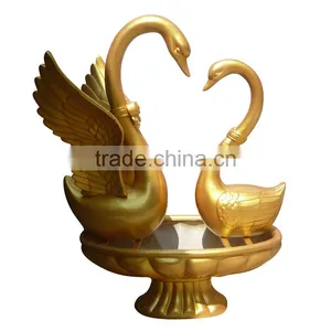 Outdoor Fiberglass Big Swan Statue thumbnail-1