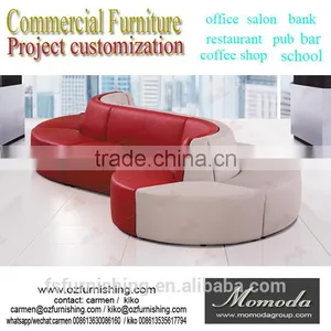 Functional Red Beige Modern Simple on Sale Hallway Lobby Fabric Sofa High Fashion Project Furniture Office Waiting Room Sofa thumbnail-1