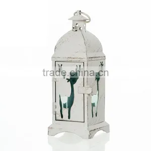 European Iron Candlestick Candle Lantern Gold Christmas Tree Christmas Gift Brush White Elk Angel Lover Candle Holders thumbnail-4