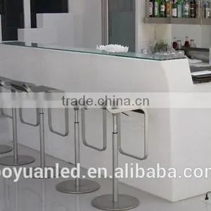Elegant Fashionable RGB 16 Colors Changing Led Straight Bar Counter, Bar Furniture With Led Light thumbnail-2