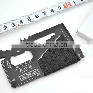 Portable Stainless Tool Card/Outdoor Survival Camping Knife With Rope thumbnail-1
