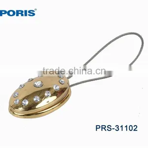 Golden Magnetic Curtain Tiebacks / Magnet Curtain Tiebacks thumbnail-1