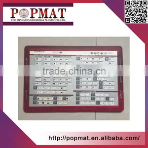 Pvc Window Counter Mat With Window for Interchangeable Inserts Rubber Pad thumbnail-1