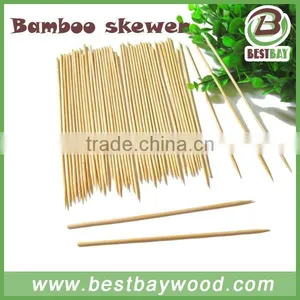 Kabob Skewer Bamboo Barbecue Skewer Dia3.0mm Bamboo Skewer 100pcs per Bag thumbnail-1