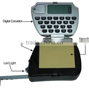 Multifunctional LED Light, Memo Pad, Accurate Calculator of Digital Measuring Tape thumbnail-1
