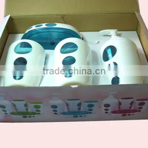 New Style Modern Design 4pcs Plastic Bathroom Accessory Set thumbnail-3