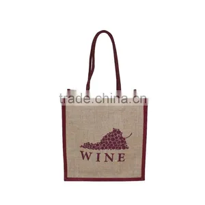Supermarket Non Woven Wine Shopping Bag Can Custom Logo Printed Promotion thumbnail-1