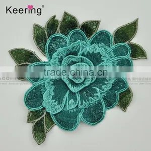 2017 New Arrival Beautiful Embroidery Patch Flower Decoration Clothing Accessories From Keering WEF-761 thumbnail-2