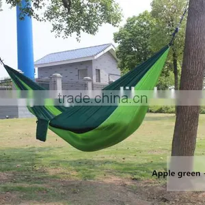 High Quality 2person Folding Outdoor Parachute Nylon Hammock thumbnail-3
