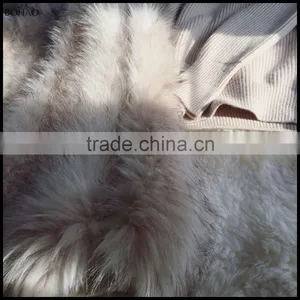 Russian Style Winter Raccoon Knitted Fur Vest With Hood thumbnail-6