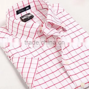 Man Oxford Short Sleeve Checks/plaids Shirts Mens Button Down Collar Oxford Shirts thumbnail-1