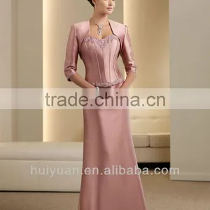 2014 New Arrival V-Neck Long Sleeve Floor-Length Dress With Matching Coat thumbnail-1