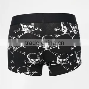 Halloween 3 Pack Custom Mens Boxer Shorts With Skull Print thumbnail-2
