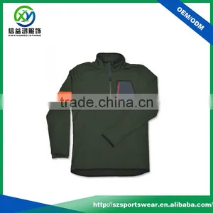 New Style Nylon Pocket Polyester Spandex Slim Fit 1/4 Zipper Mens Sweatshirts thumbnail-1