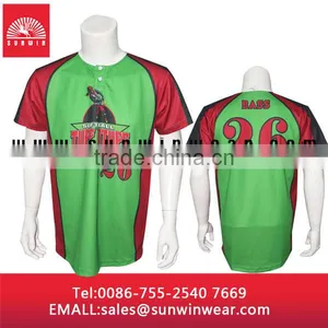 Wholesale Baseball Shirts/ Sportswear Type Custom Baseball Jersey thumbnail-3