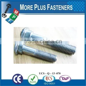 Made In Taiwan Button Head Fish Bolts With Round Head Oval Neck And Rolled Thread Track Bolt thumbnail-6
