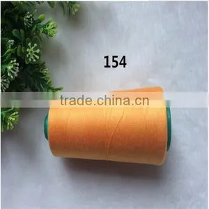 Wholesale Dyed High Tenacity 100pec Ployester Sewing Thread With Plastic Tube thumbnail-2