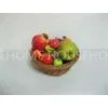 Small Round Rattan Fruit Basket Dark Brown , Stackable Basket thumbnail-1