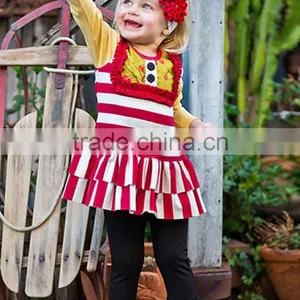 Wholesale Printed Ruffle Girls Boutique Clothes Sets thumbnail-5