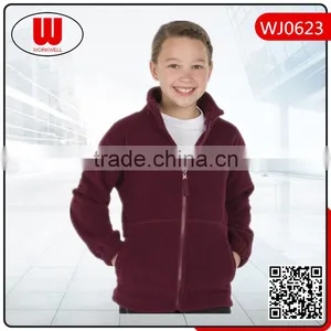 High Quality Polar Fleece Custom Jacket Children thumbnail-1