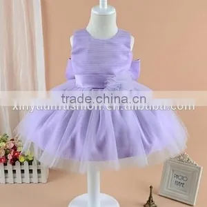 2014new Design Girl Party Fancy Princess Dress Latest Chiffon Childrens Pink Frilly Dresses thumbnail-2