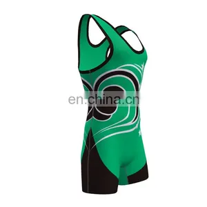 2017 OEM Custom Sublimated Wrestling Singlets thumbnail-6