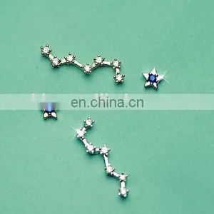 Asymmetric Stud Earrings Darling Small Dipper Star for Your Lobes thumbnail-1