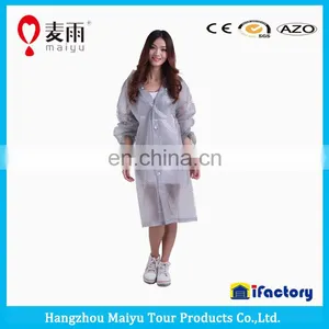 2015 Fashion Raincoat Adult Long Raincoat Long Rain Coat thumbnail-3