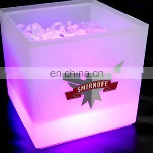 Personalized Square Plastic Led Ice Bucket for Parties thumbnail-4