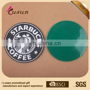 Promotional Hot Selling Custom Cheap Colorful Round Rubber Coasters thumbnail-4