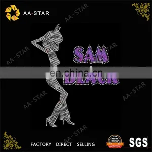 SAM BLACK Afro Rhinestone Appliques for Ladies' Clothing thumbnail-1
