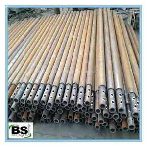 Street Lamp or Parking Light Poles Round Shaft Helical Piles thumbnail-1